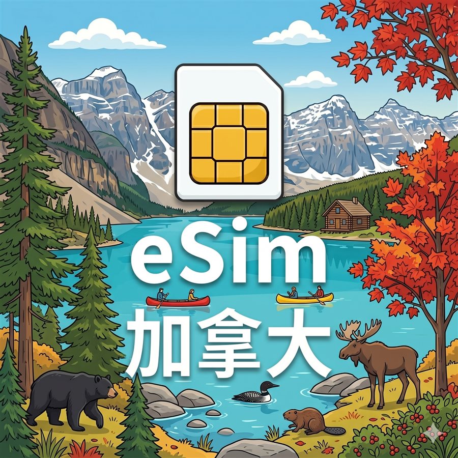加拿大 eSIM 1G/7天